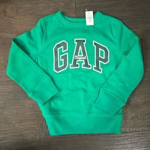 Gap Kids Green Graphic Crew Neck